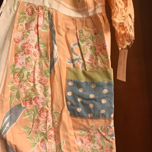 Shari B. Green floral duster Handmade/upcycled - Picture 2 of 12